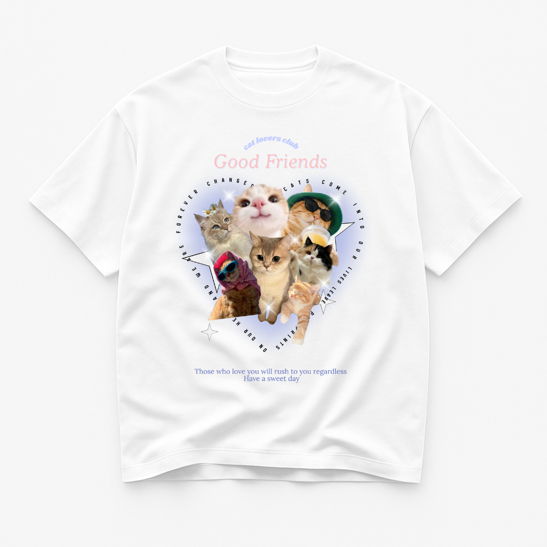 Paw Pals Good Friends Oversized Tee