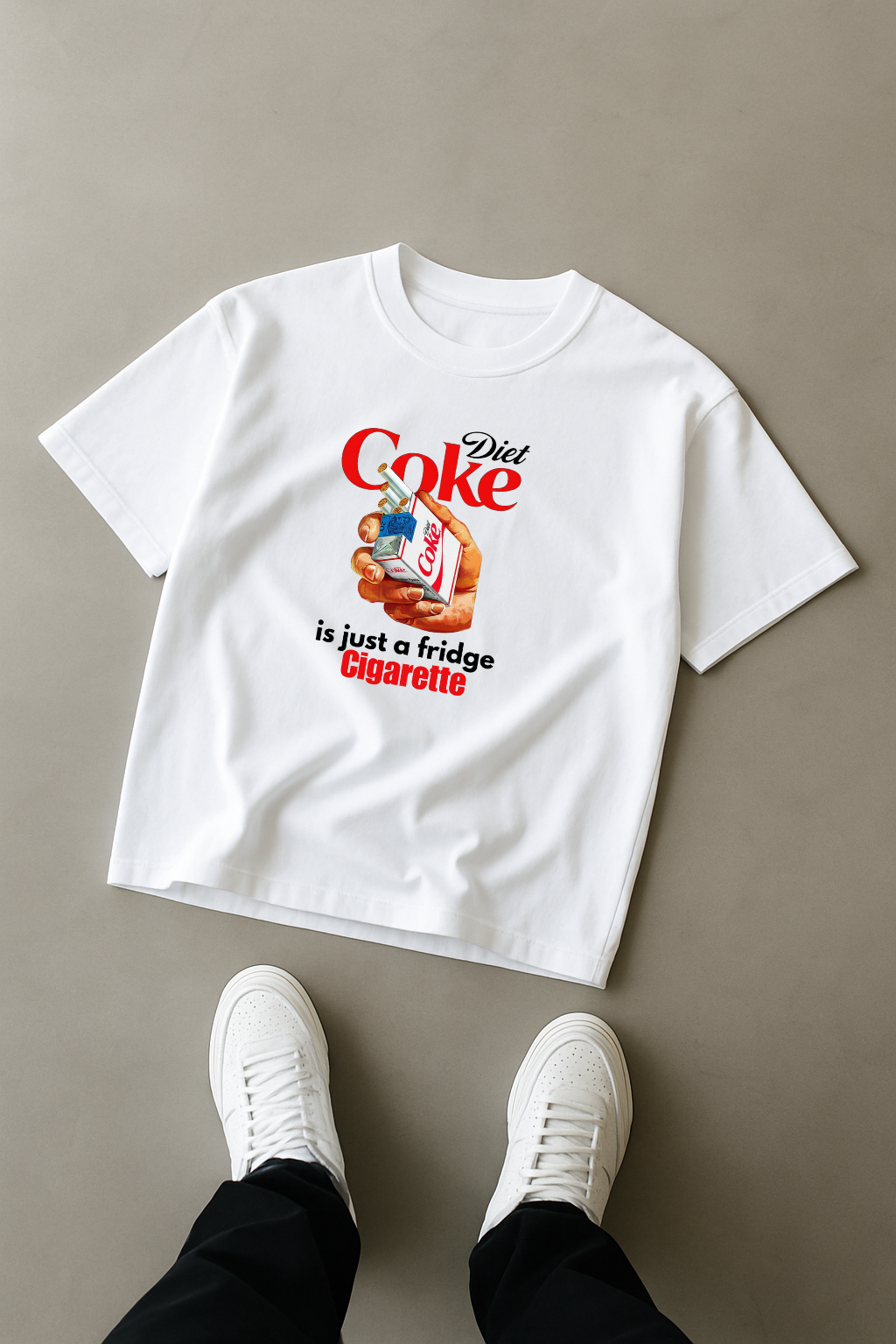 Diet Coke “Fridge Cigarette” Graphic T-Shirt
