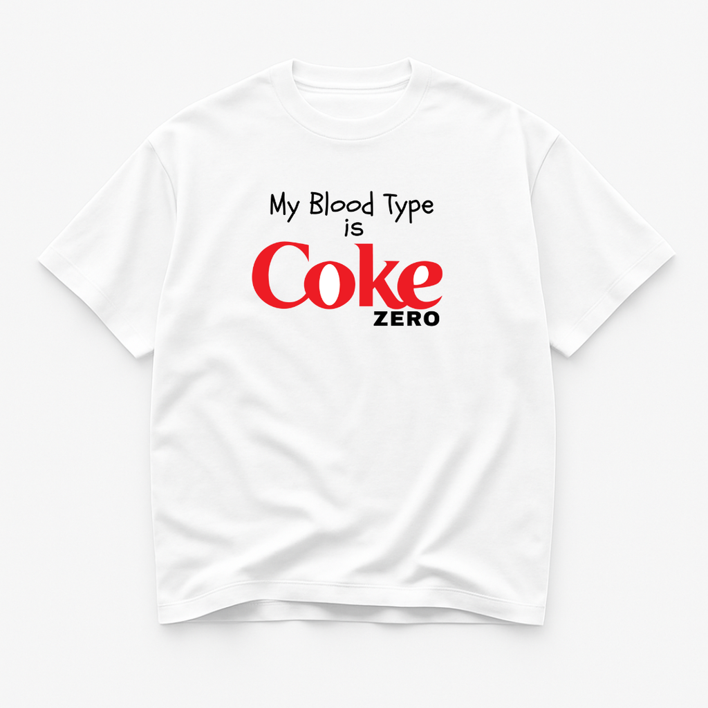 My Blood Type Is Coke Zero Graphic T-Shirt