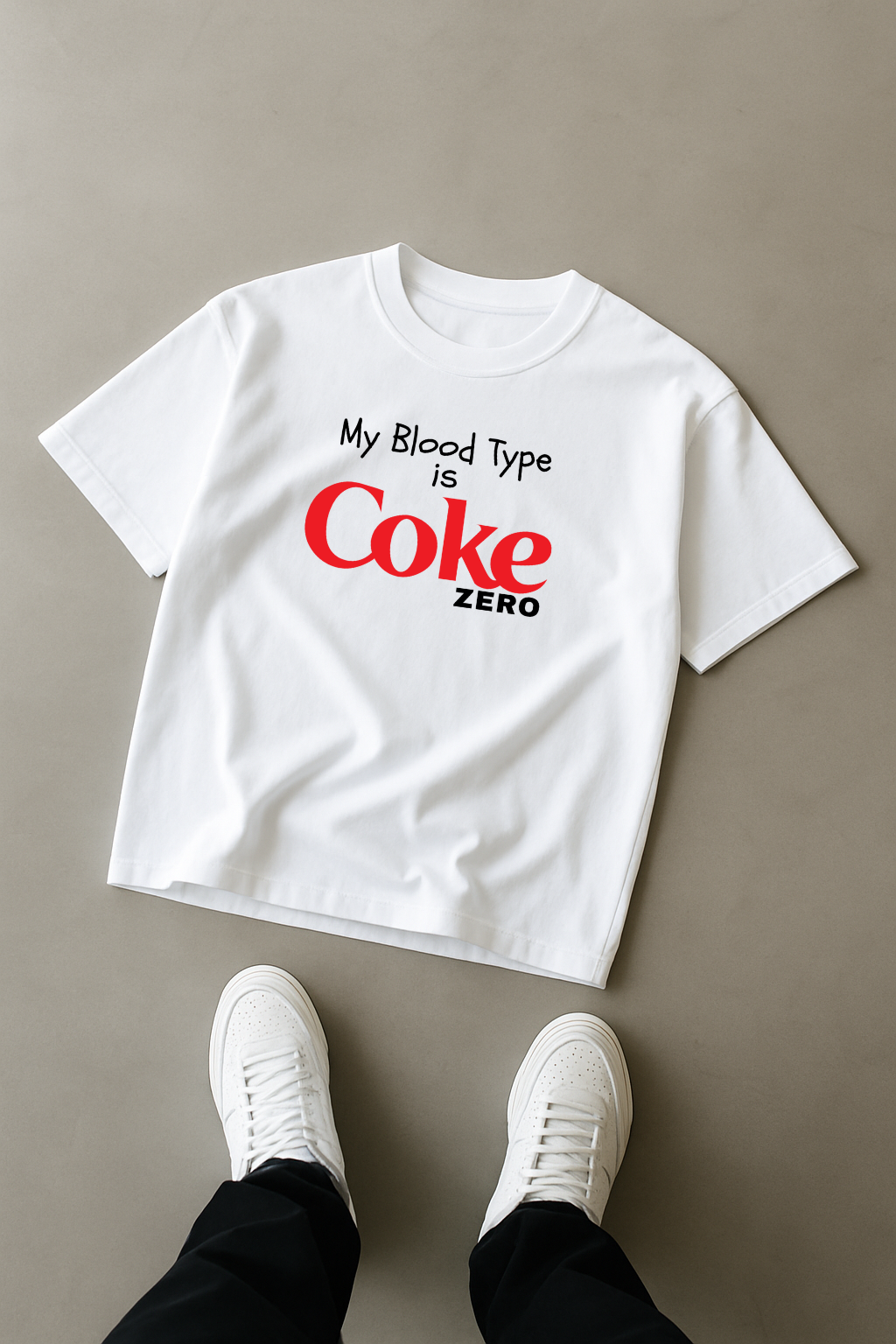 My Blood Type Is Coke Zero Graphic T-Shirt