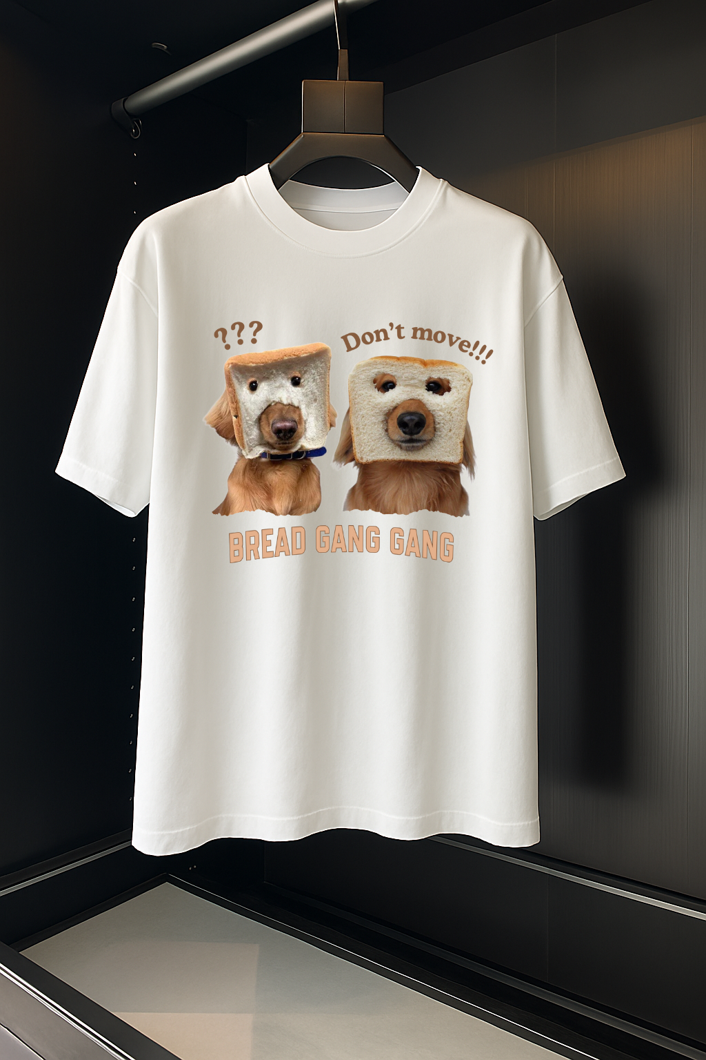 Bread Gang – Cute Dog Streetwear Oversized Tee