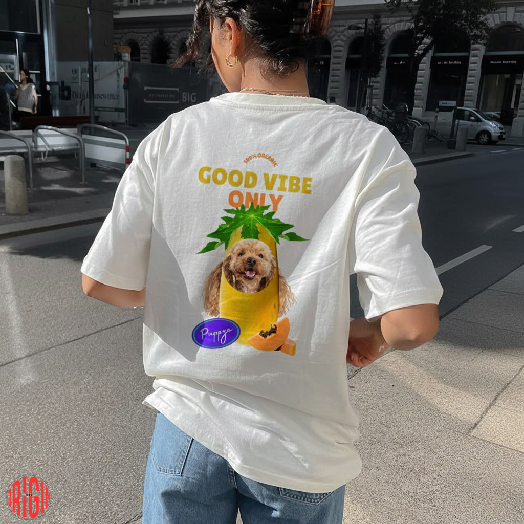 “Good Vibes Only” Oversized Tee