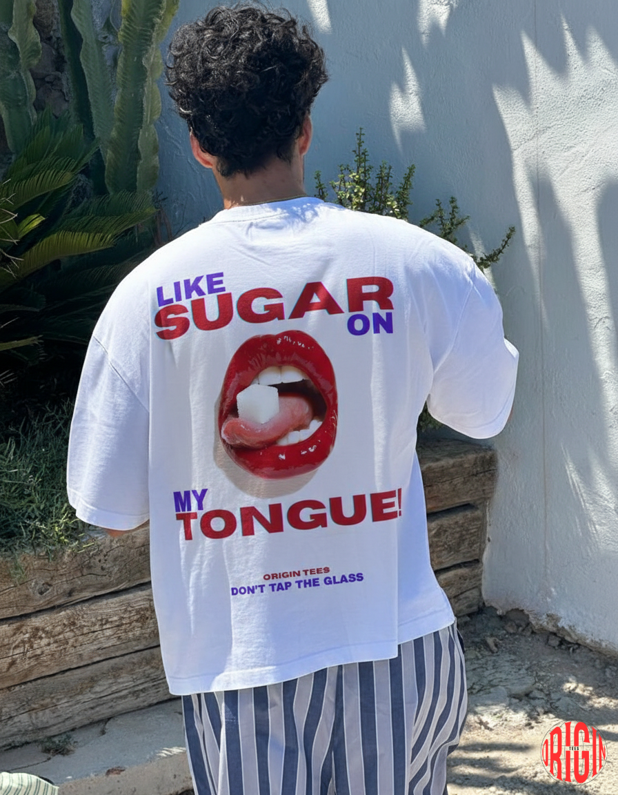Like Sugar On My Tongue Graphic Tee – Bold Retro Aesthetic Shirt
