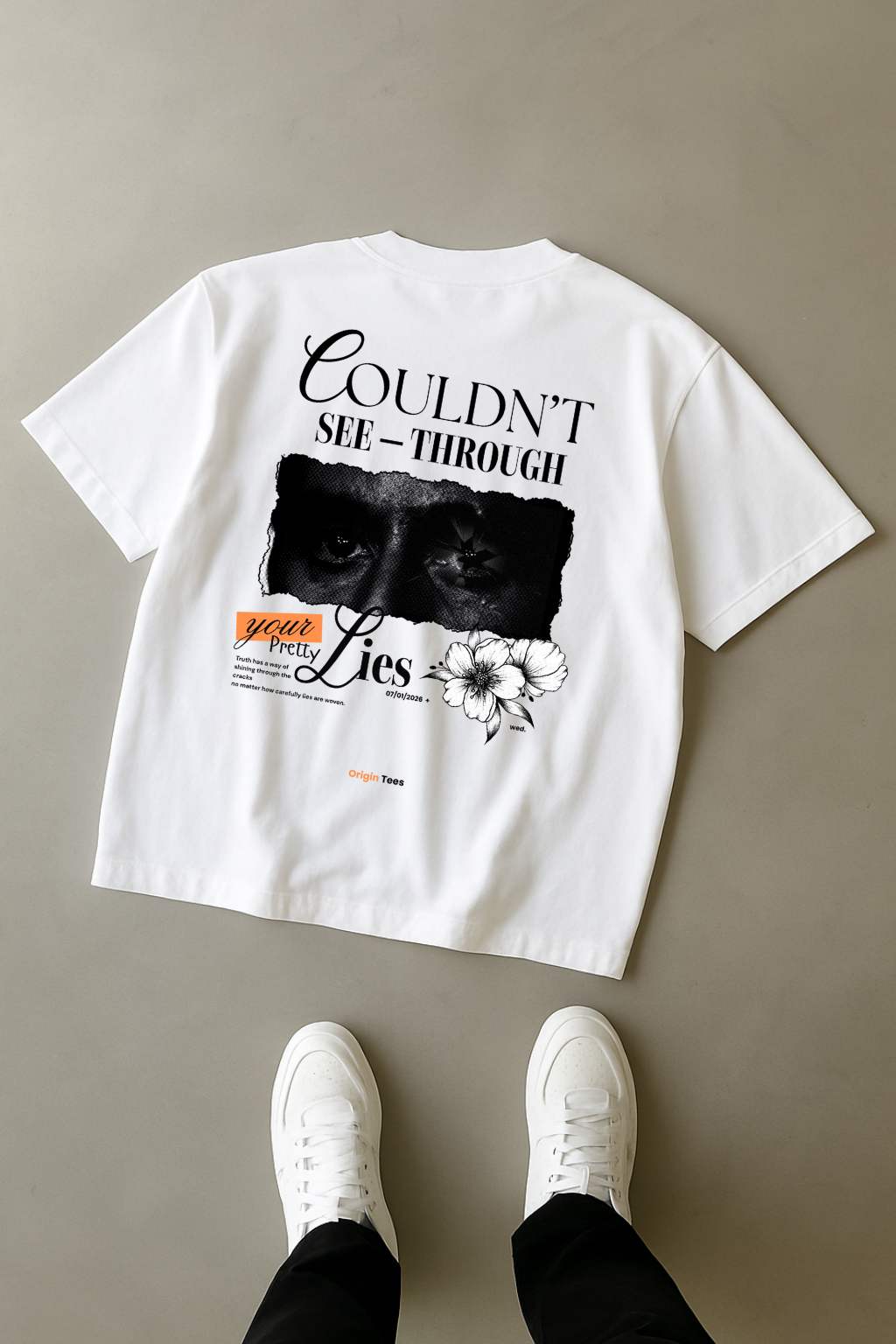 Couldn’t see through your pretty lies.