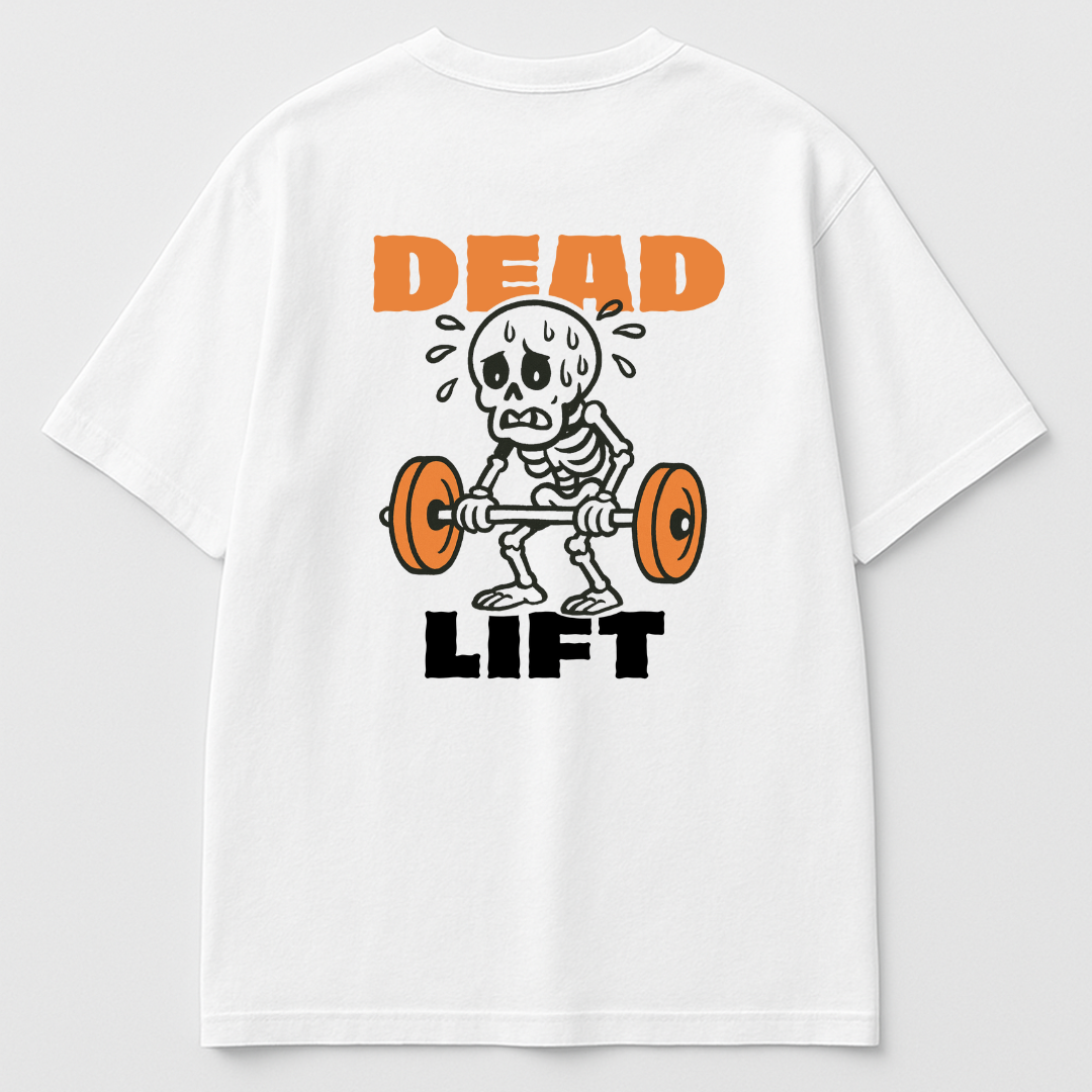 Sweaty Skeleton Deadlift Oversized Tee