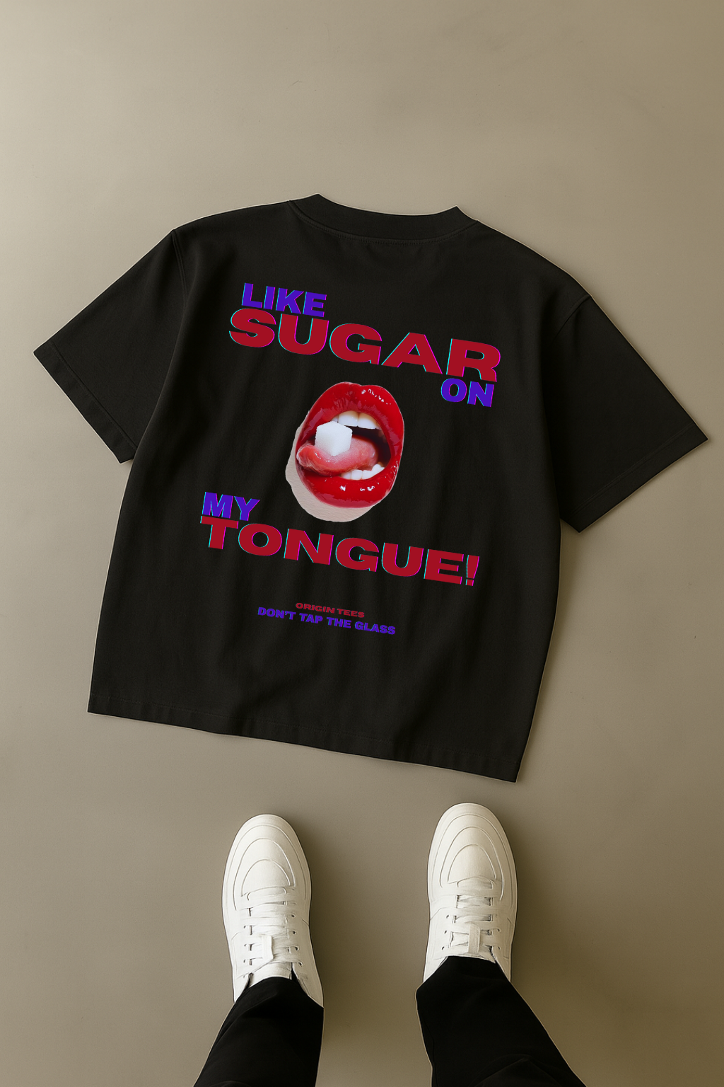 Like Sugar On My Tongue Graphic Tee – Bold Retro Aesthetic Shirt