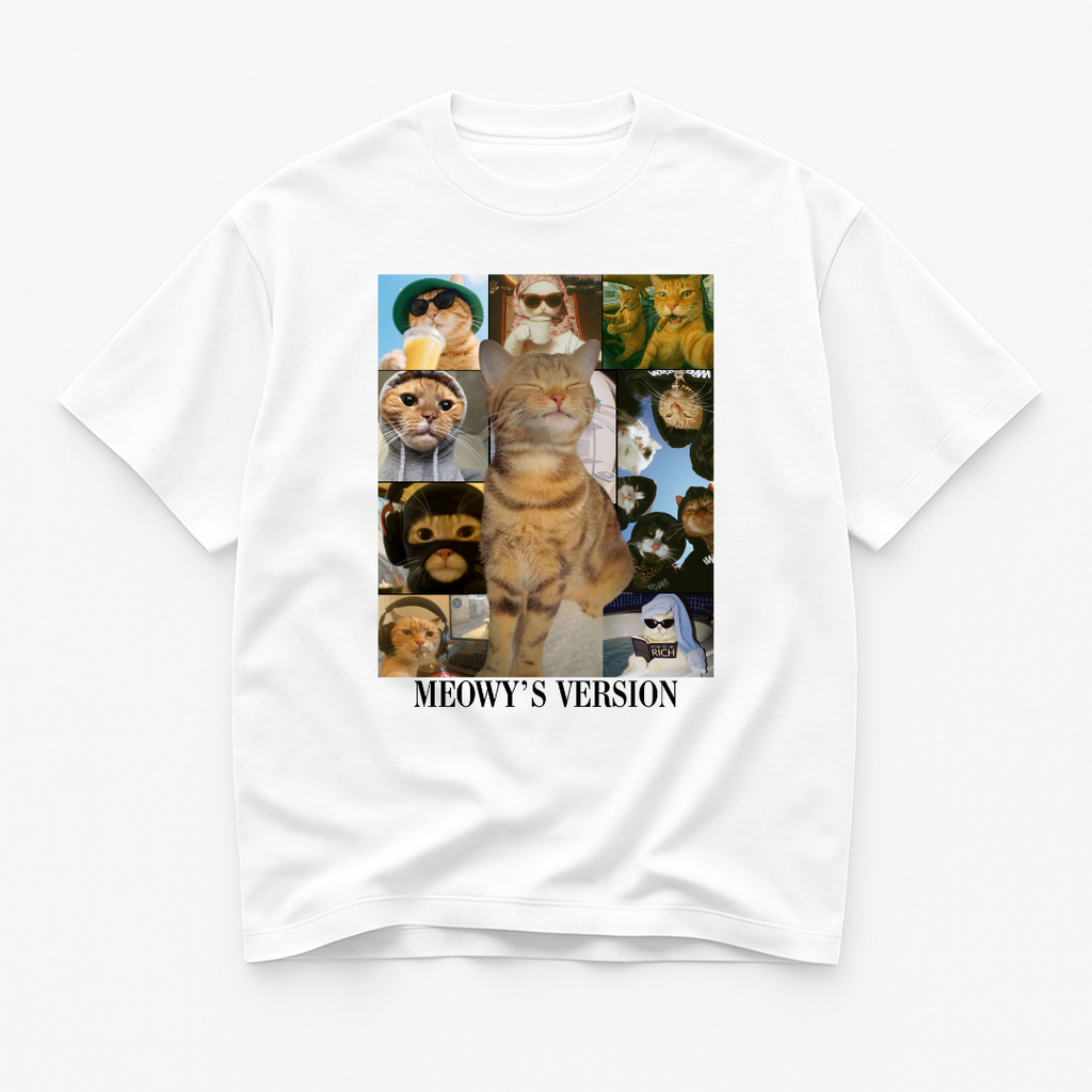 Cute Meme Cat T-Shirt – Meowy’s Version Edition