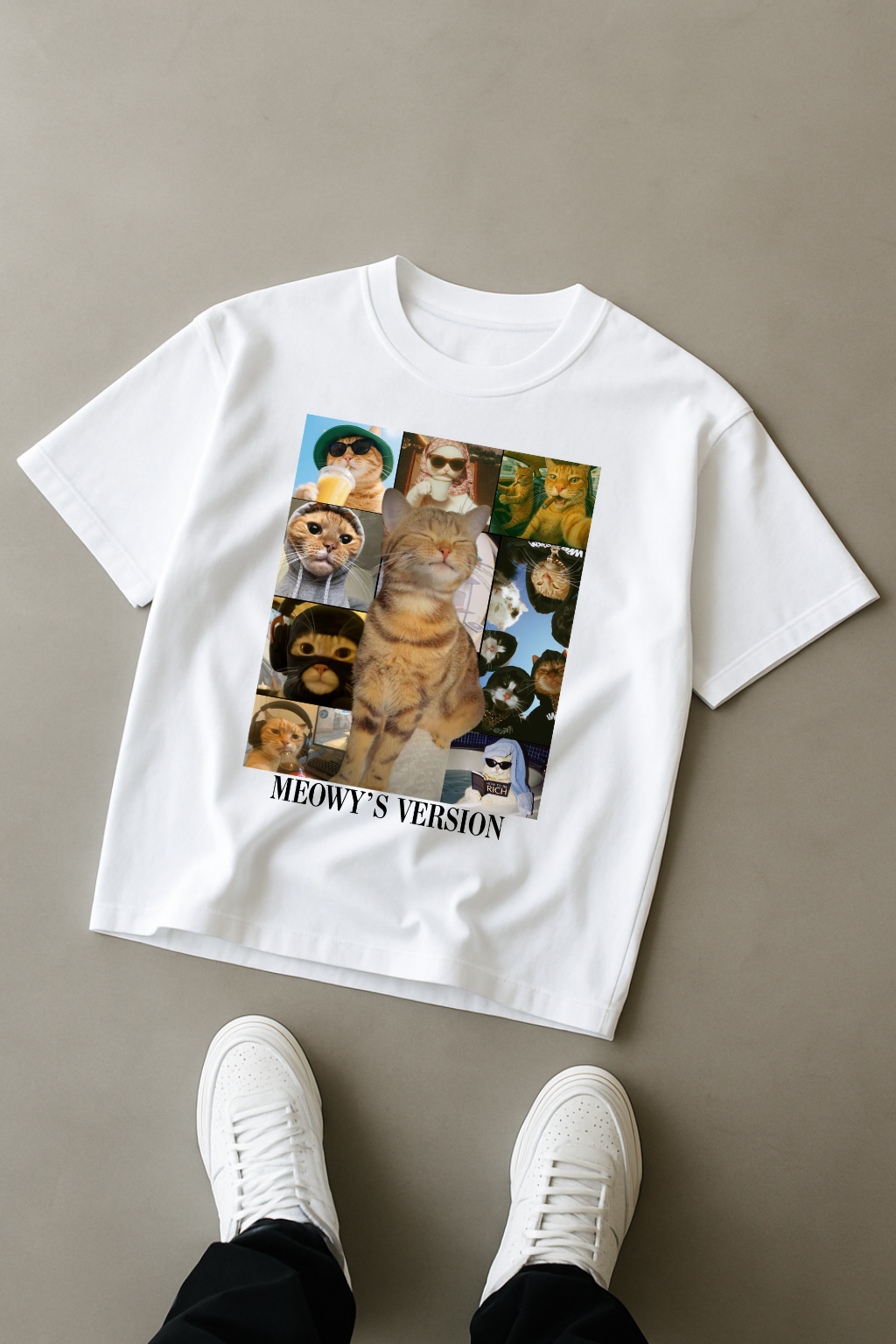Cute Meme Cat T-Shirt – Meowy’s Version Edition
