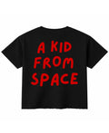 Black Boxy Fit T-shirt Back Design