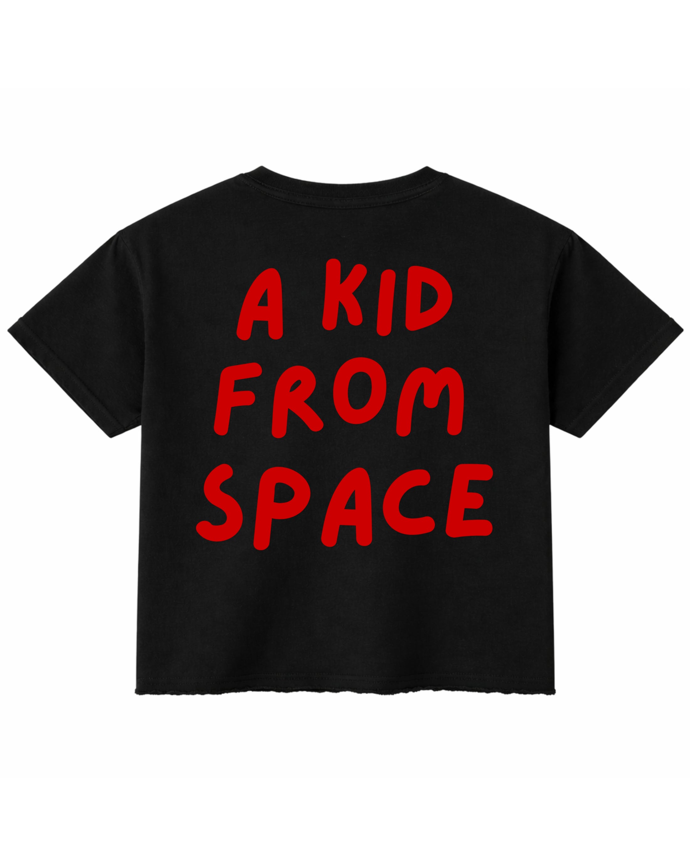 Black Boxy Fit T-shirt Back Design