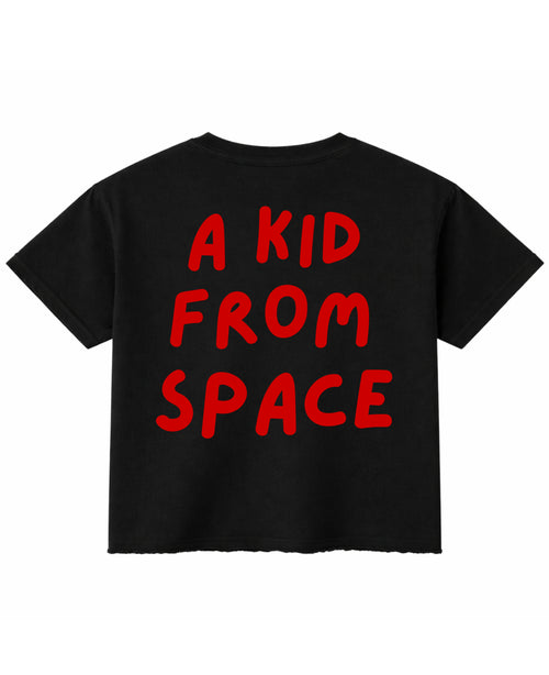 Black Boxy Fit T-shirt Back Design