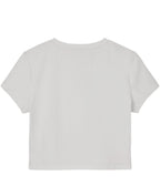 White Baby Tee Back Design