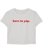 White Baby Tee Front Design