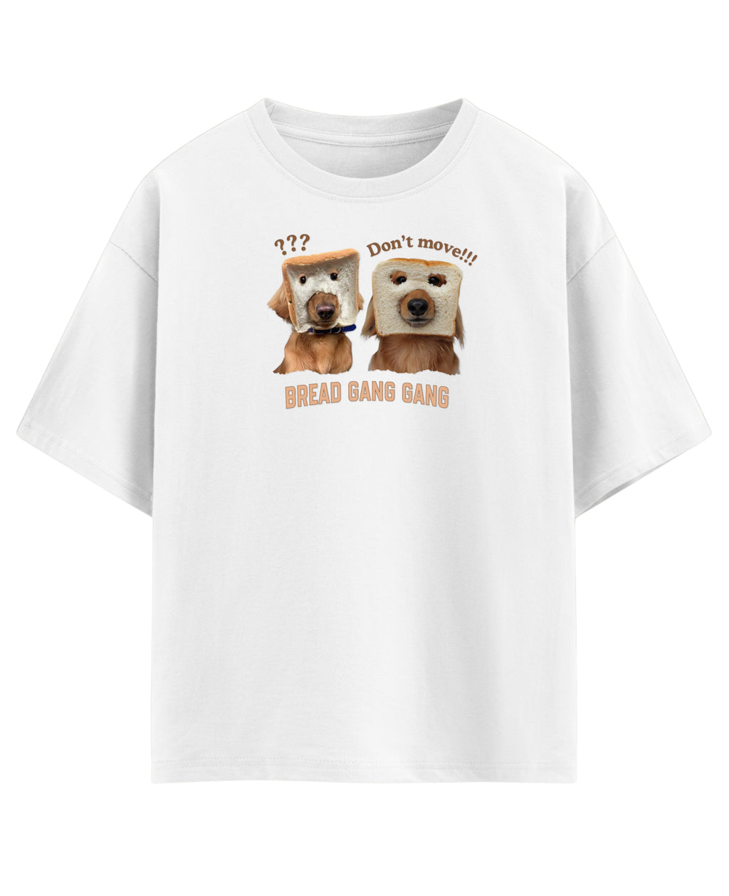 White Oversized T-shirt Front Design
