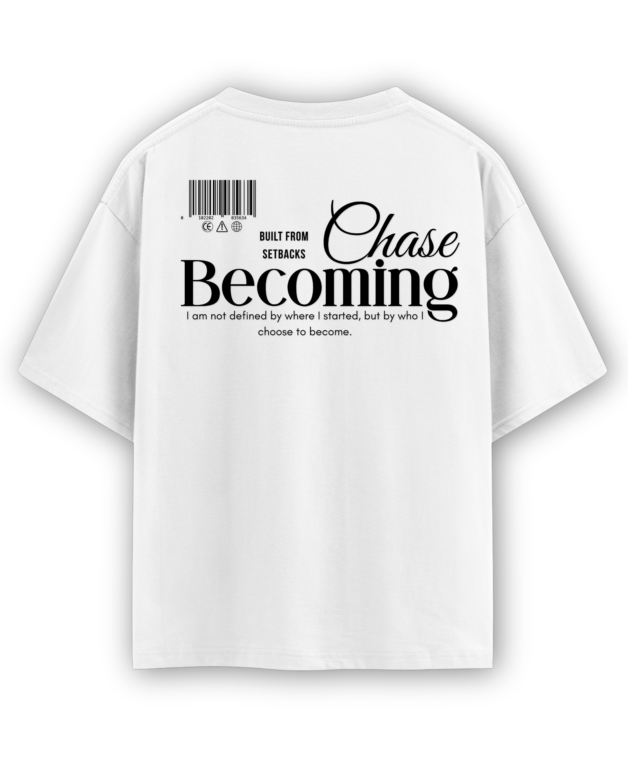 White Oversized T-shirt Back Design