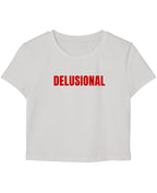 White Baby Tee Front Design