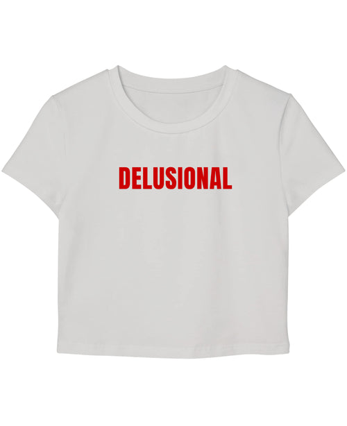 White Baby Tee Front Design
