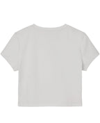 White Baby Tee Back Design