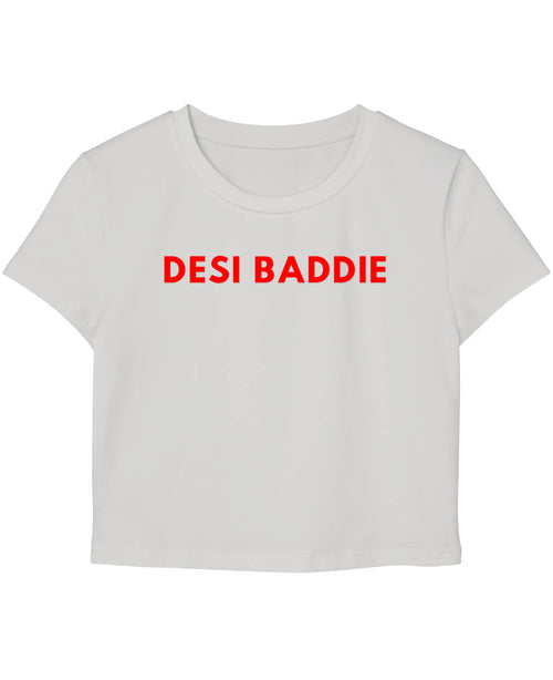 White Baby Tee Front Design