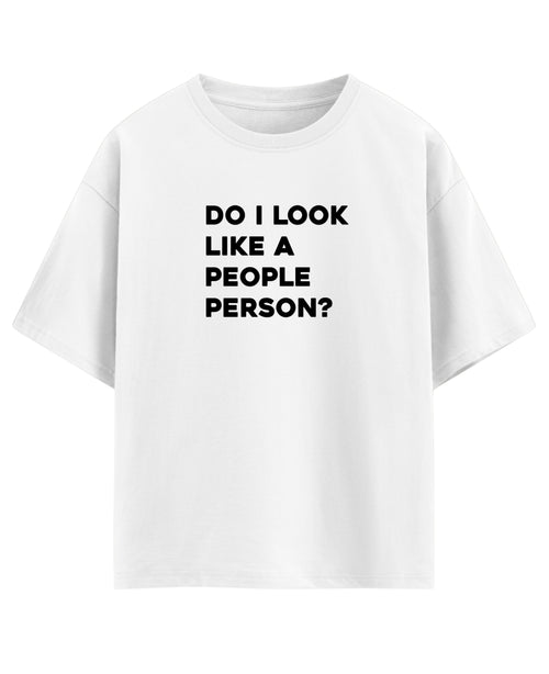 White Oversized T-shirt Front Design