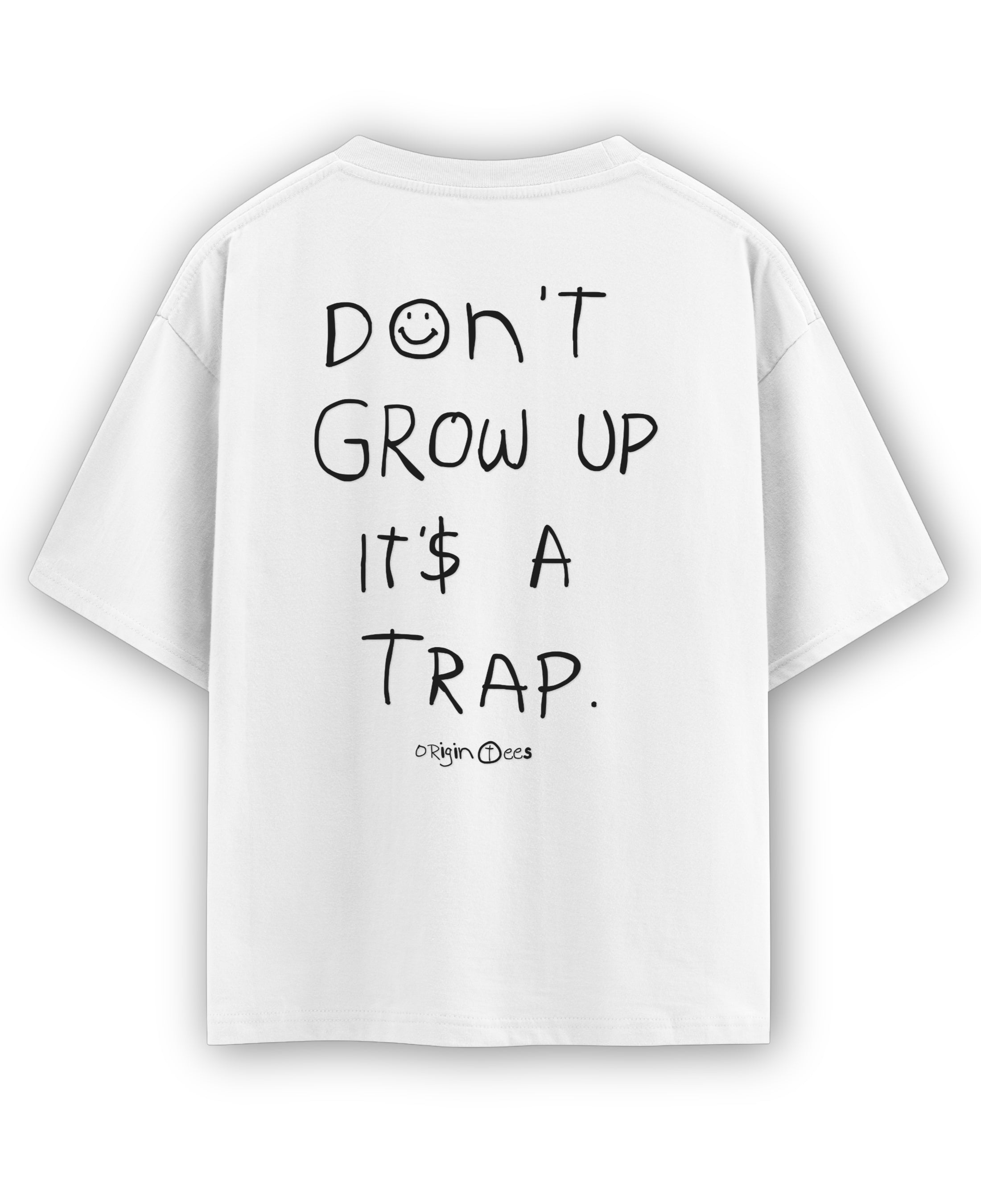 White Oversized T-shirt Back Design