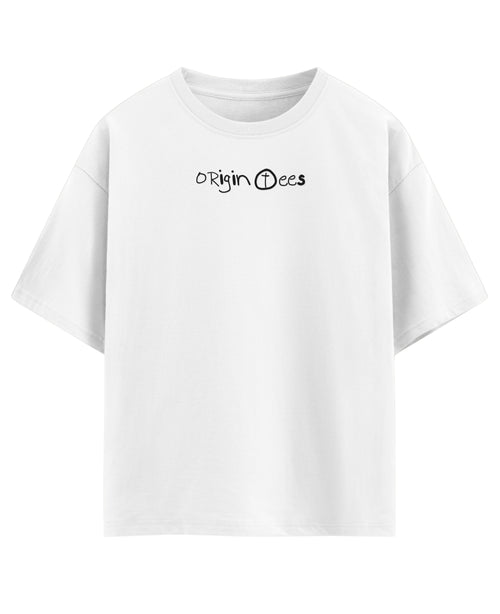 White Oversized T-shirt Front Design