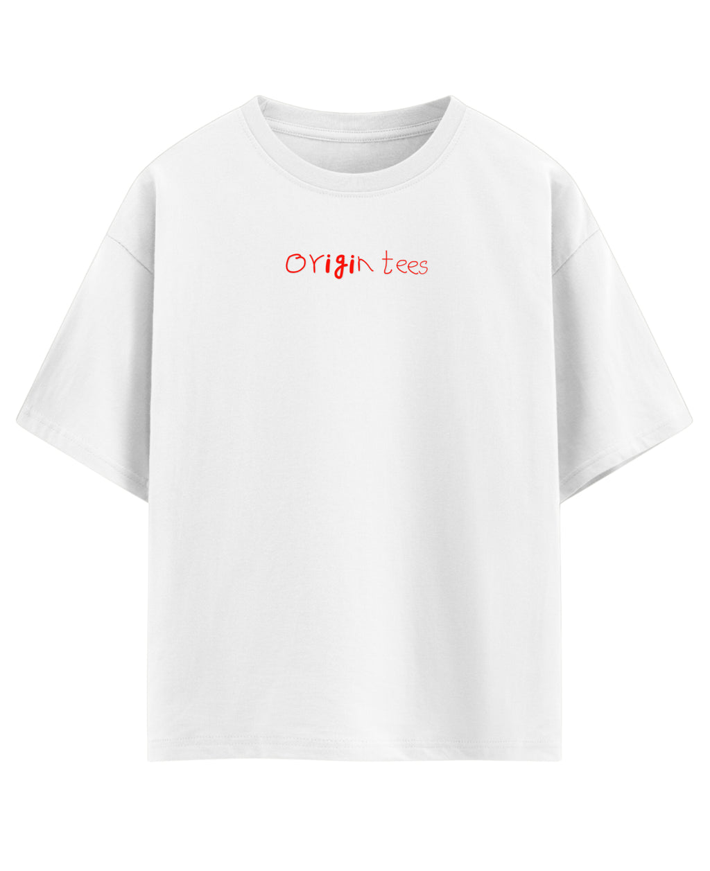 White Oversized T-shirt Front Design