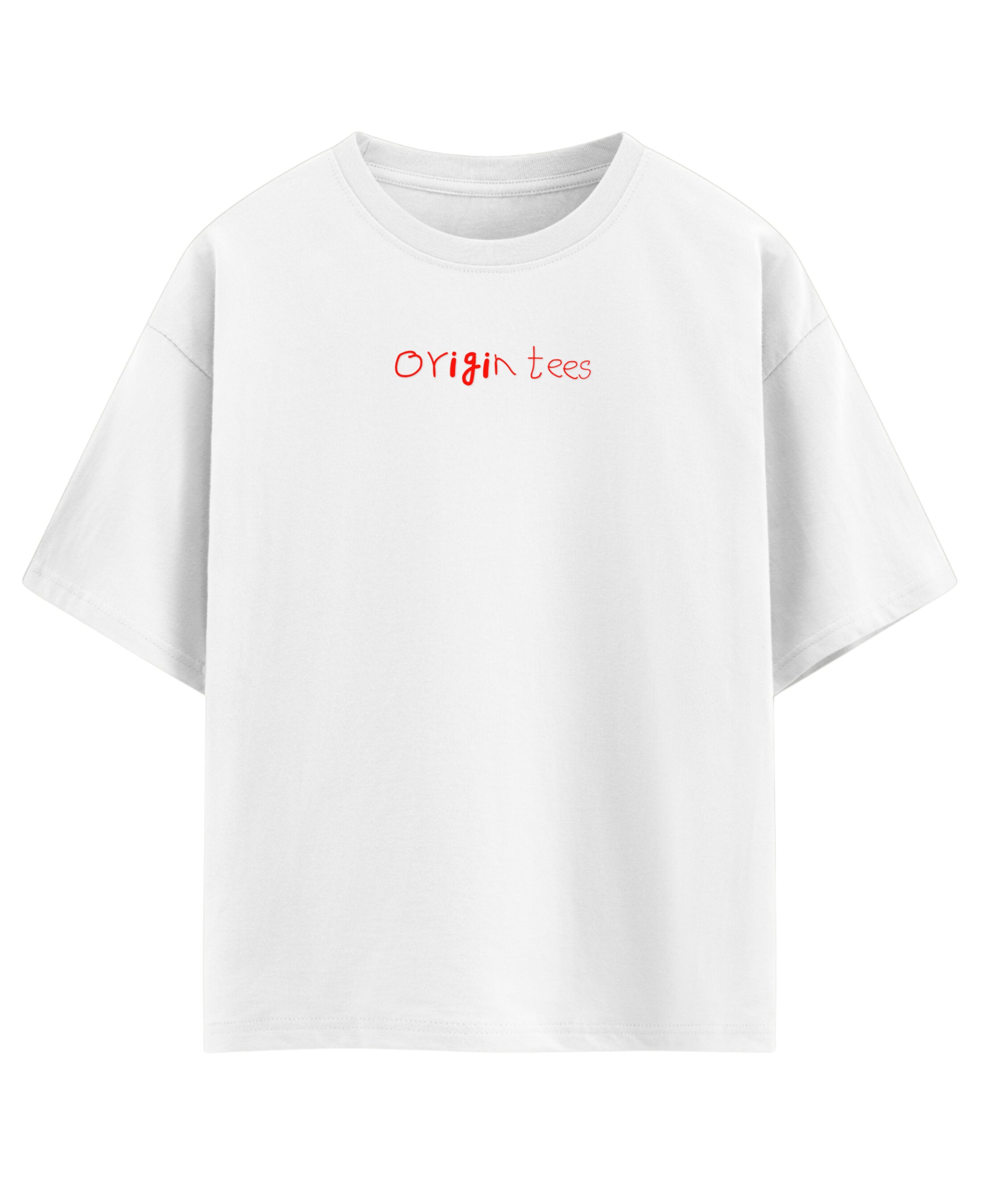 White Oversized T-shirt Front Design