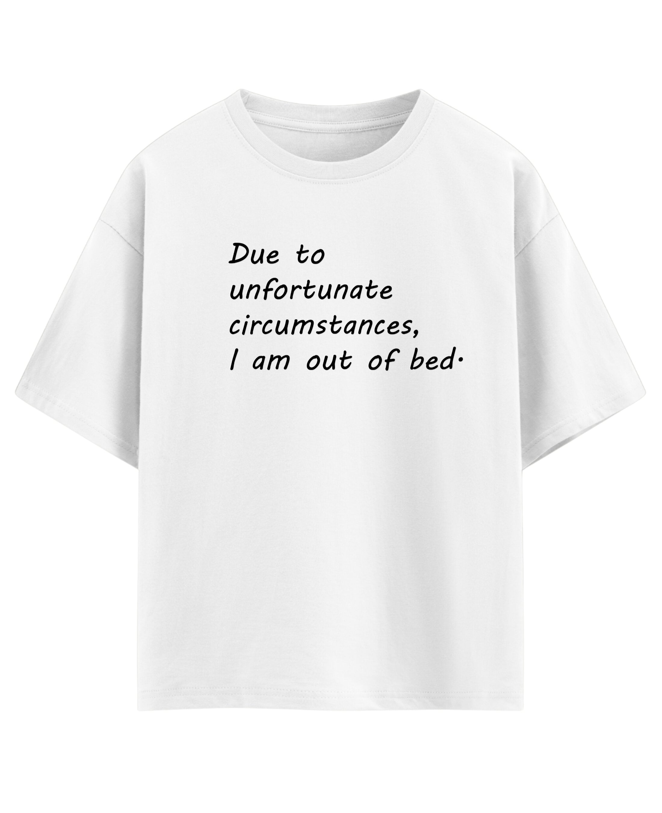 White Oversized T-shirt Front Design
