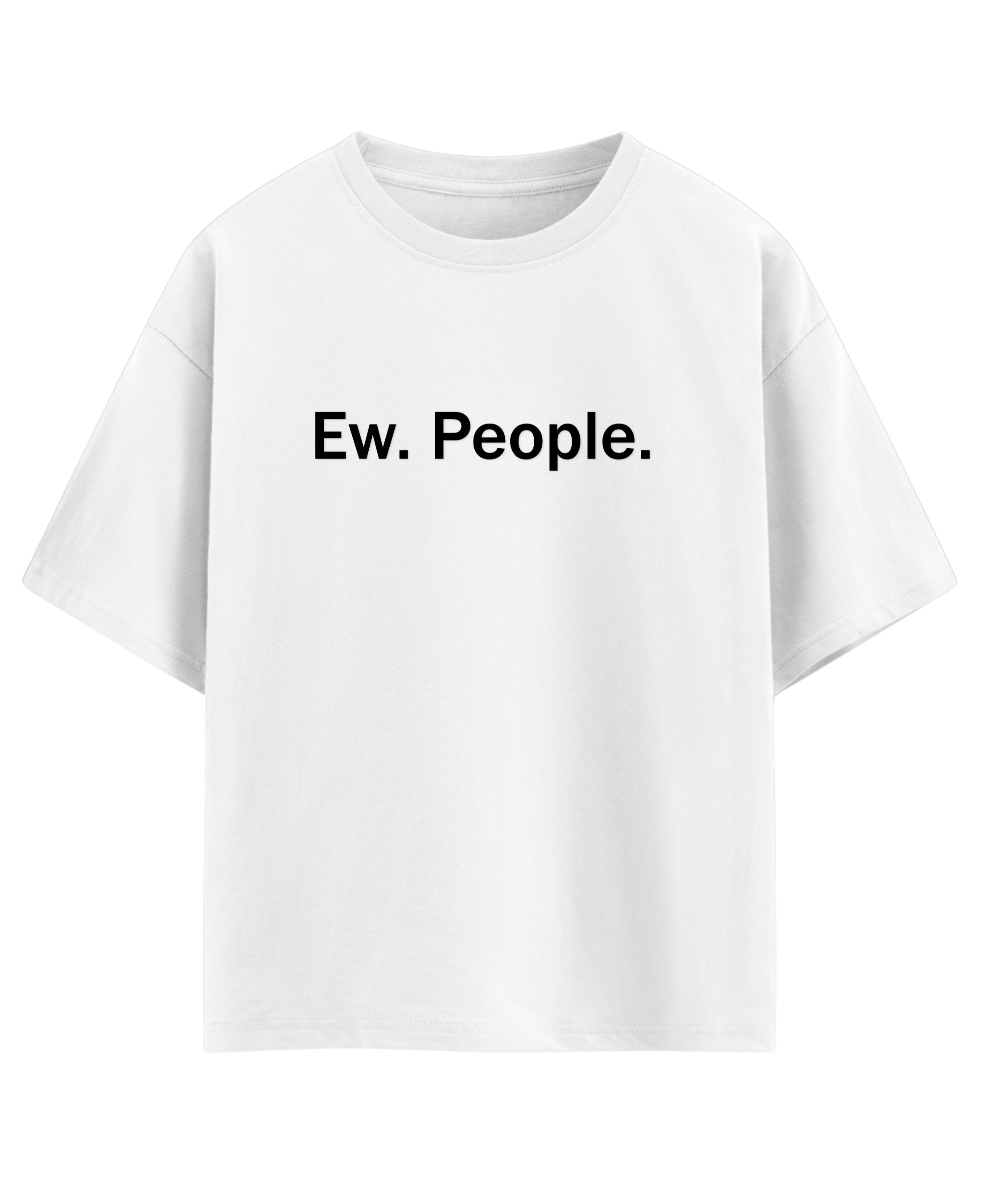 White Oversized T-shirt Front Design