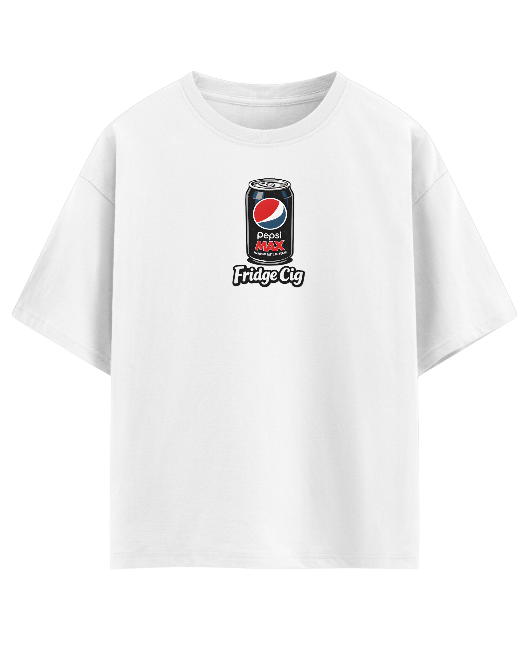 White Oversized T-shirt Front Design