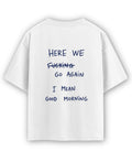 White Oversized T-shirt Back Design