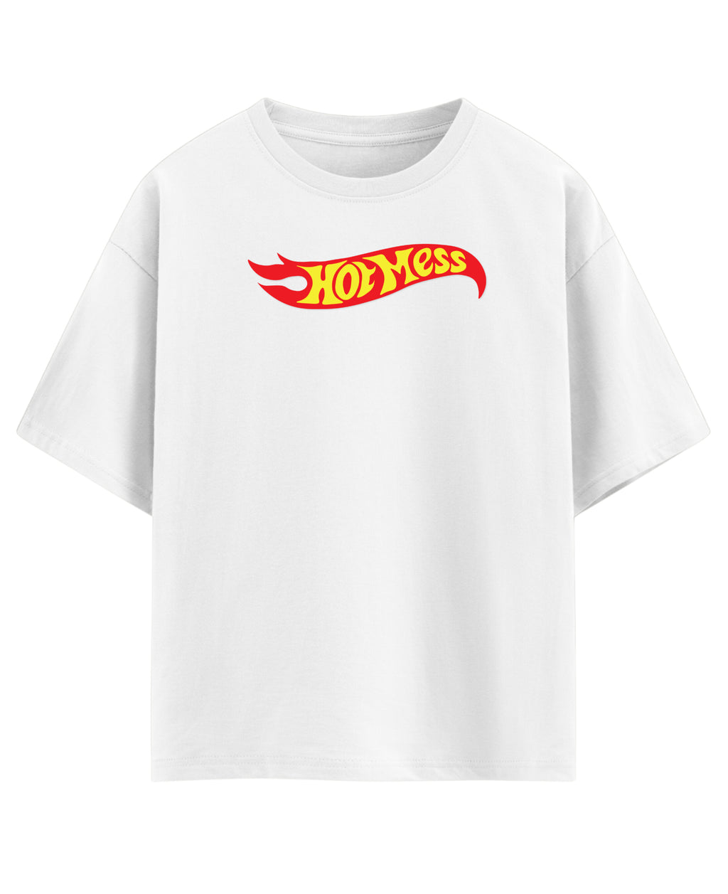White Oversized T-shirt Front Design