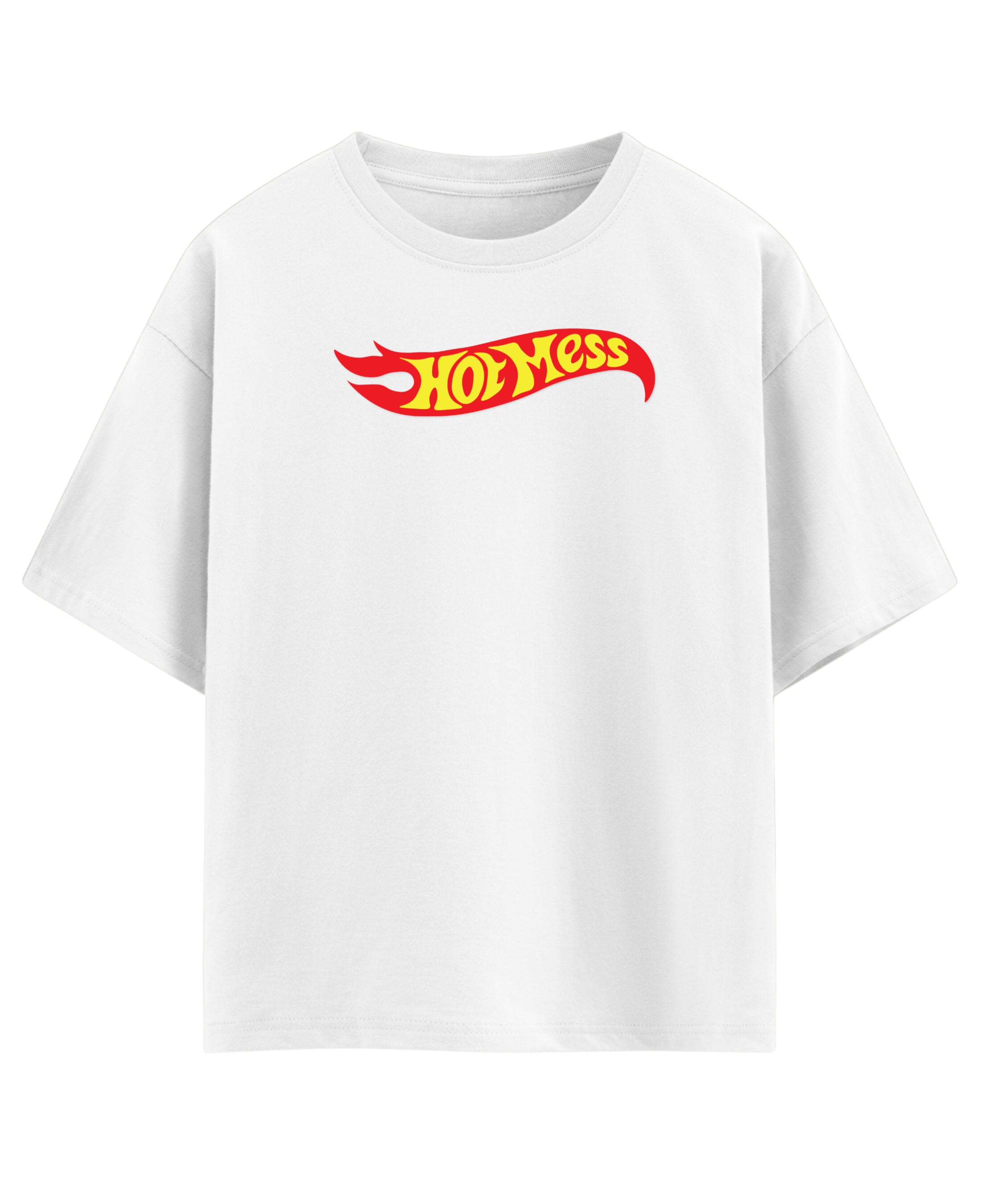 White Oversized T-shirt Front Design