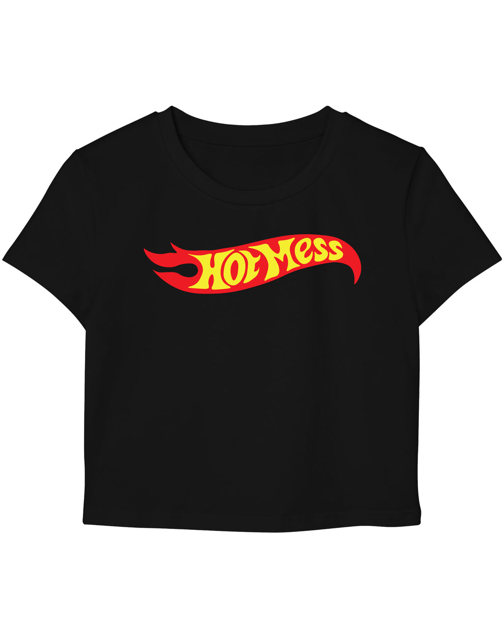 Black Baby Tee Front Design