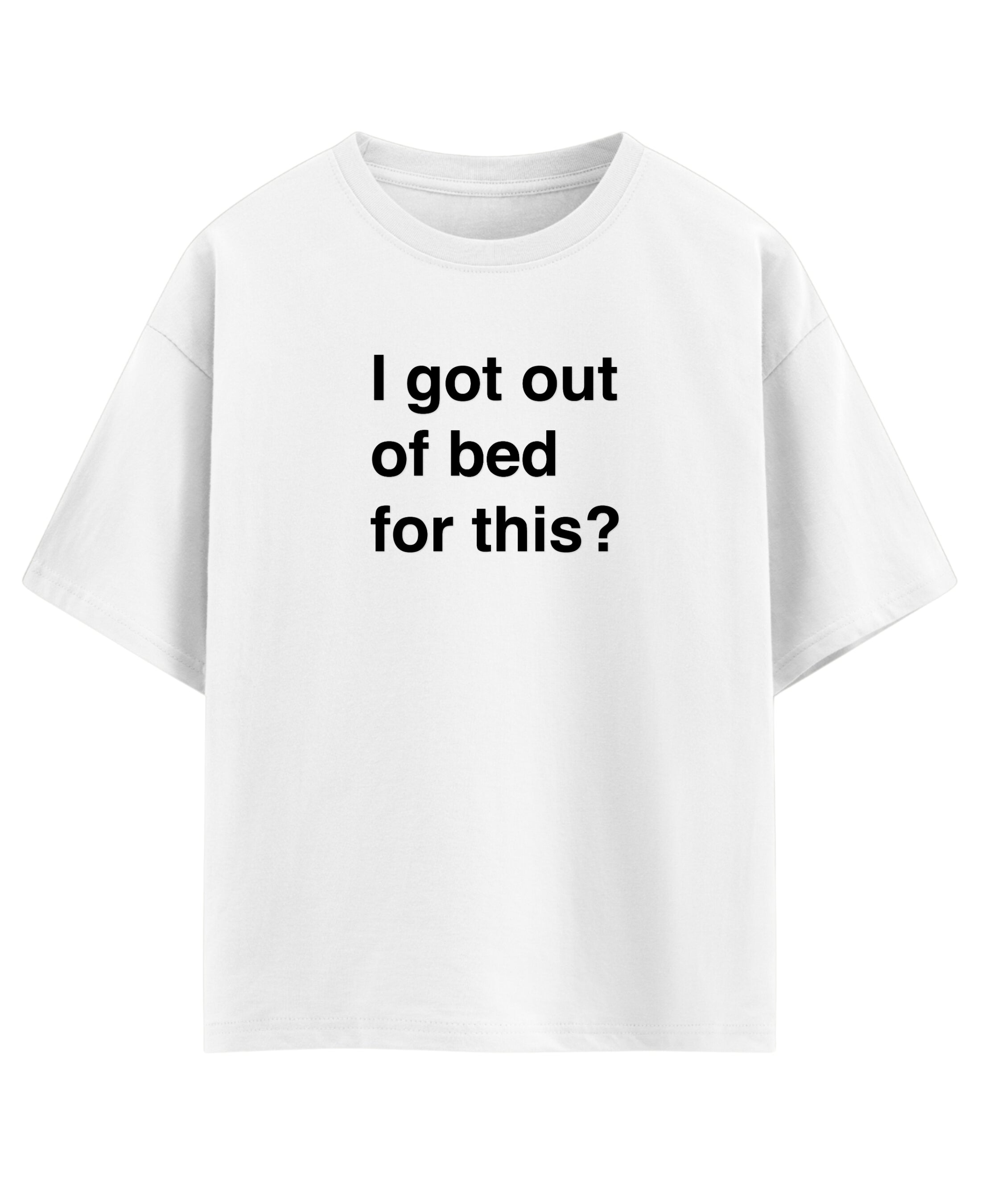 White Oversized T-shirt Front Design