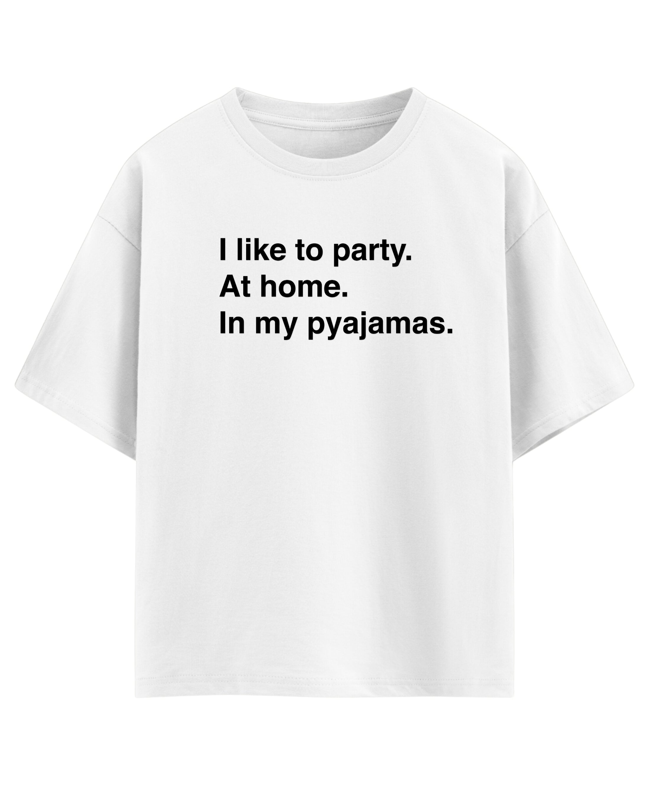 White Oversized T-shirt Front Design
