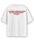 White Oversized T-shirt Back Design