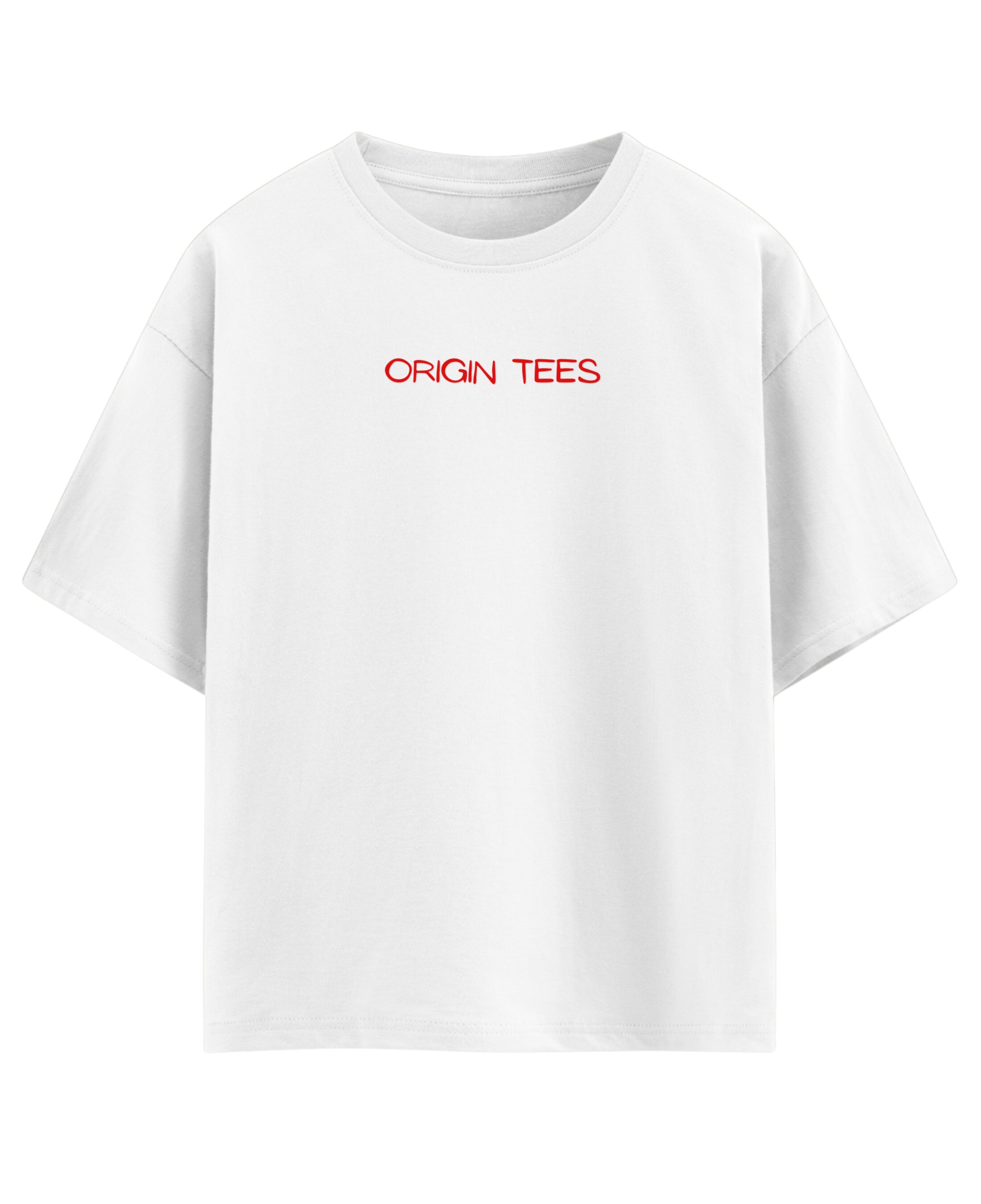 White Oversized T-shirt Front Design