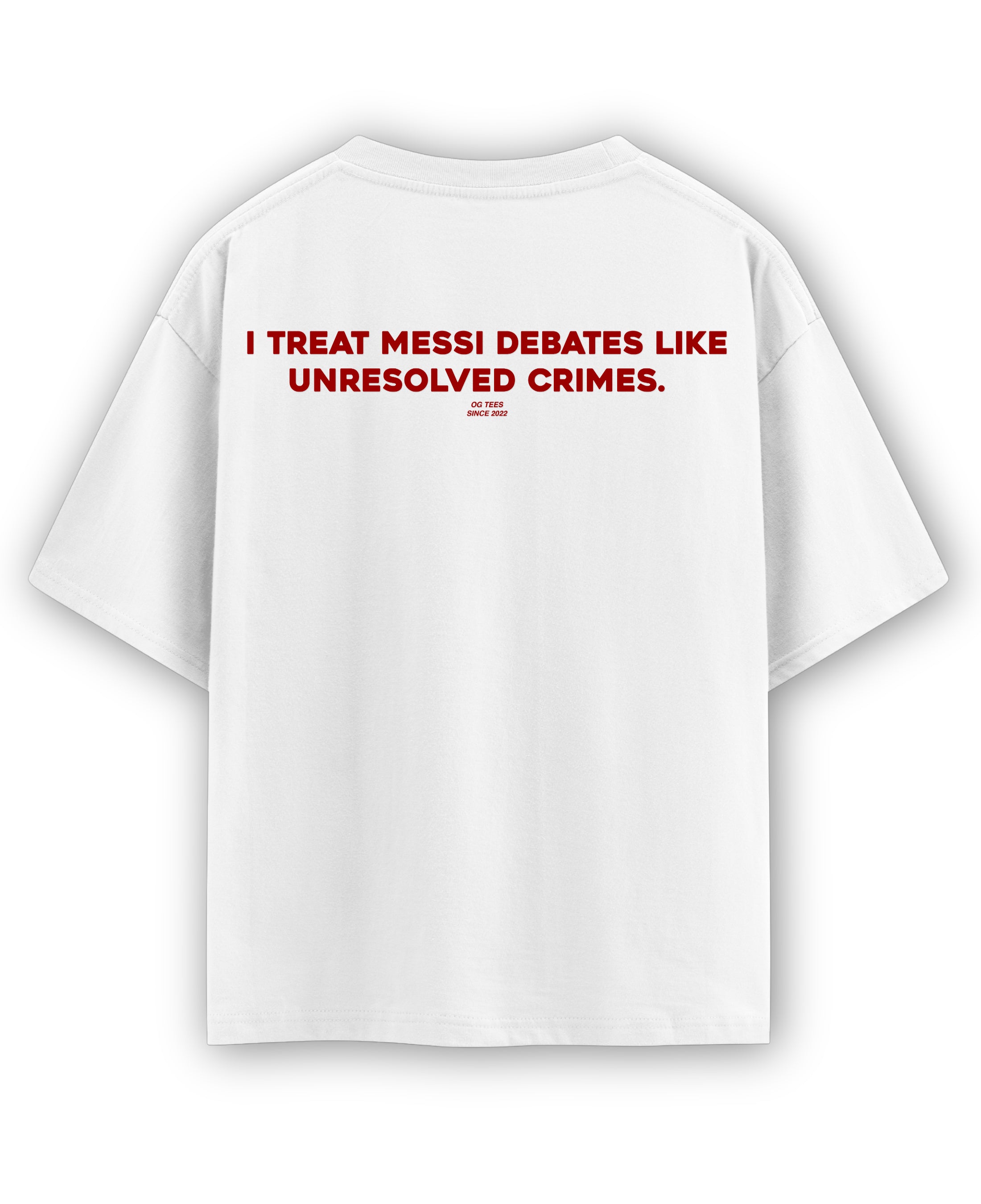 White Oversized T-shirt Back Design