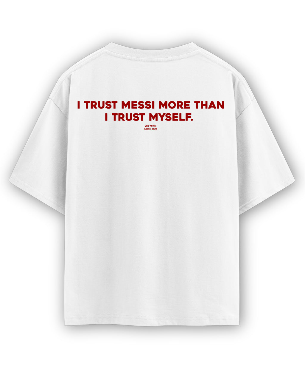 White Oversized T-shirt Back Design