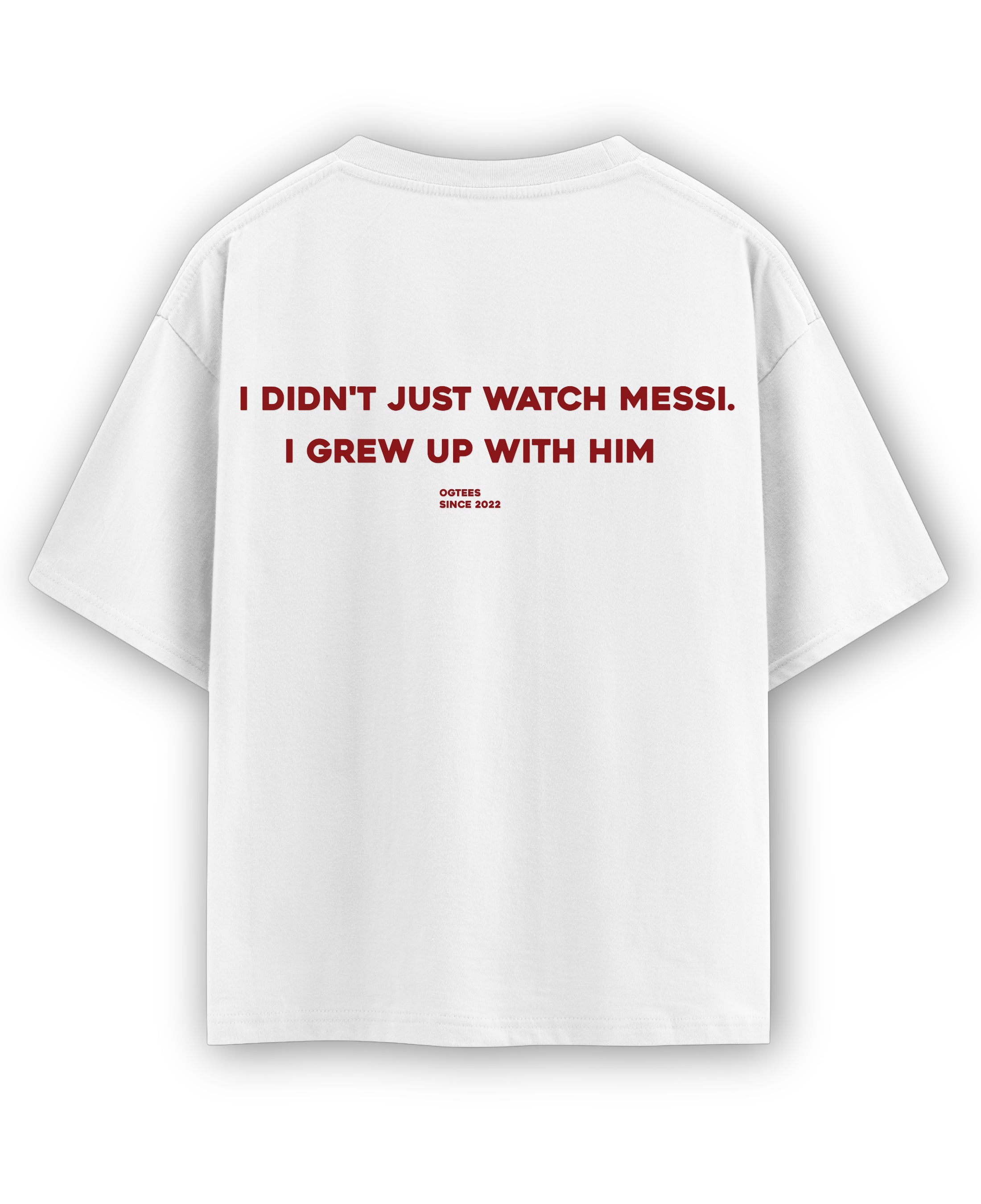 White Oversized T-shirt Back Design