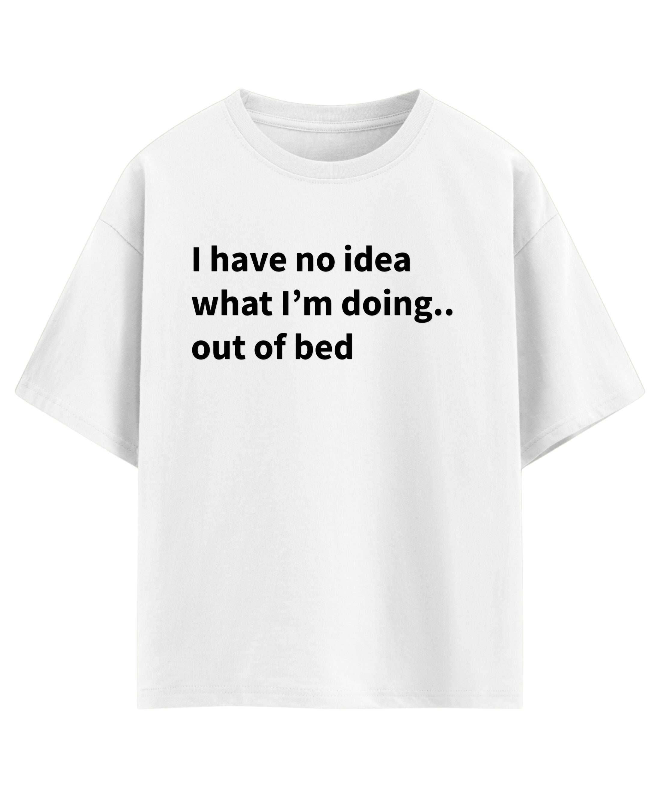 White Oversized T-shirt Front Design