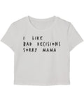 White Baby Tee Front Design