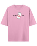 Baby Pink Oversized T-Shirt Front Design