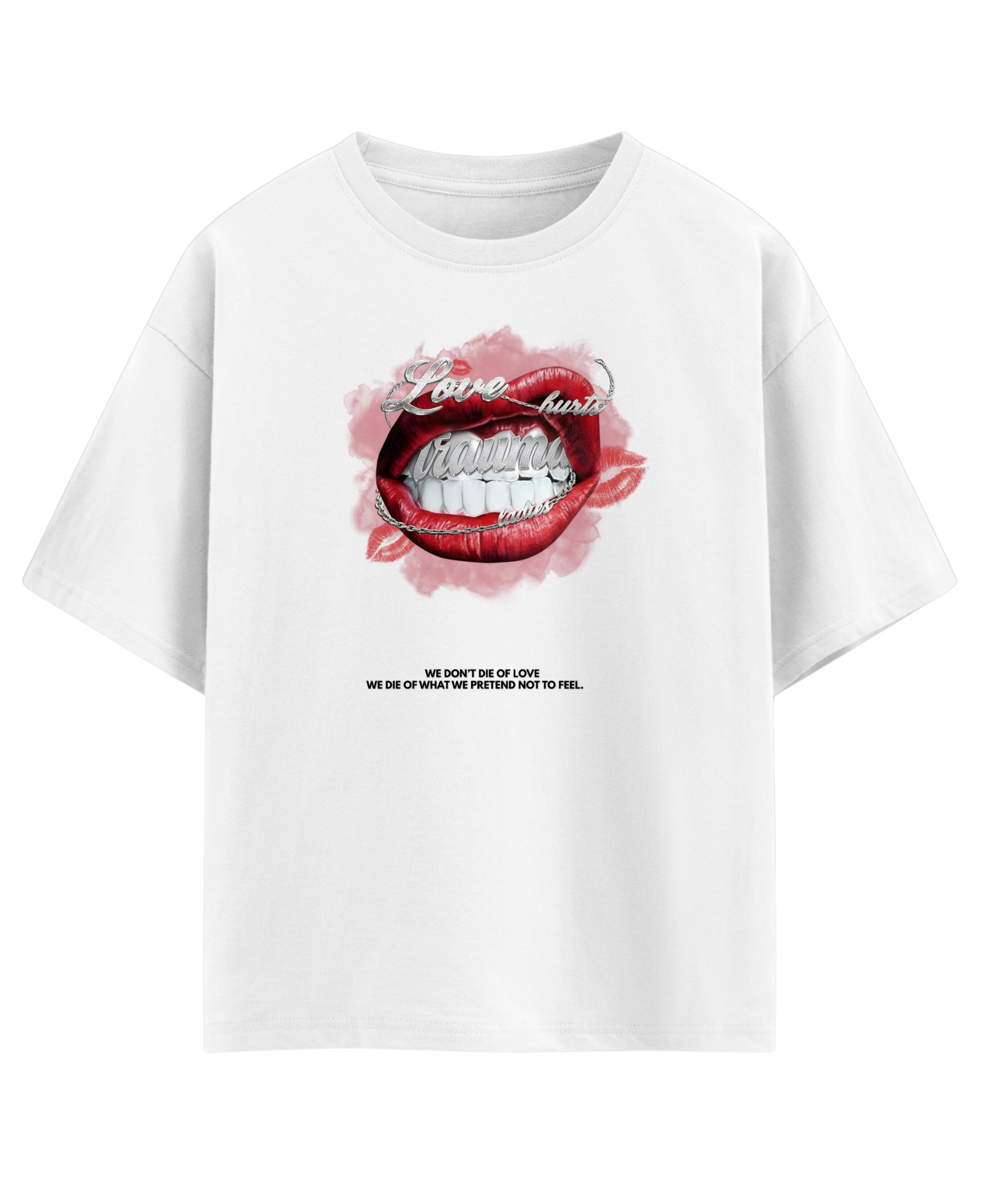 White Oversized T-shirt Front Design