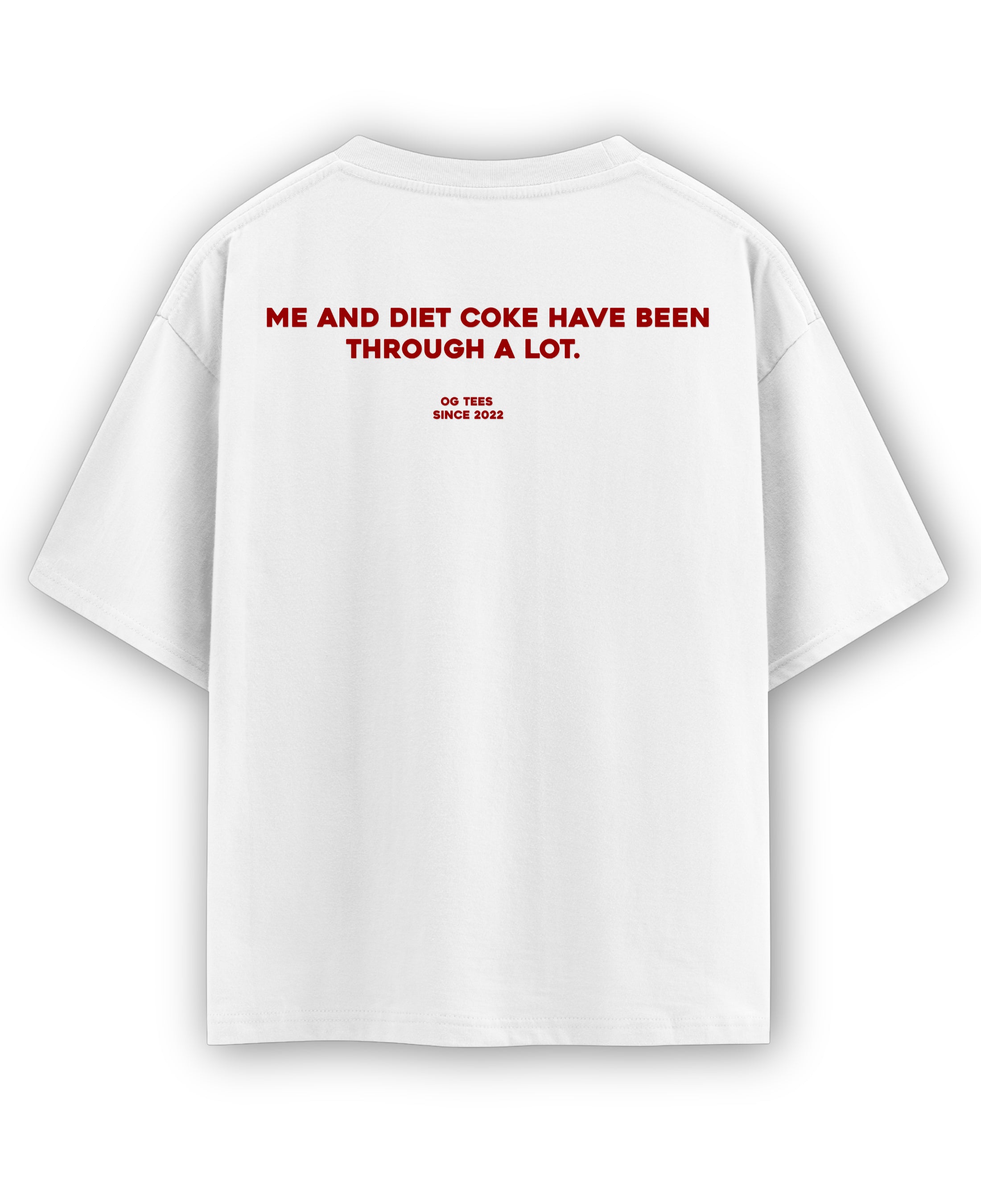 White Oversized T-shirt Back Design