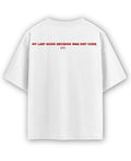 White Oversized T-shirt Back Design