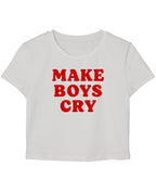 White Baby Tee Front Design