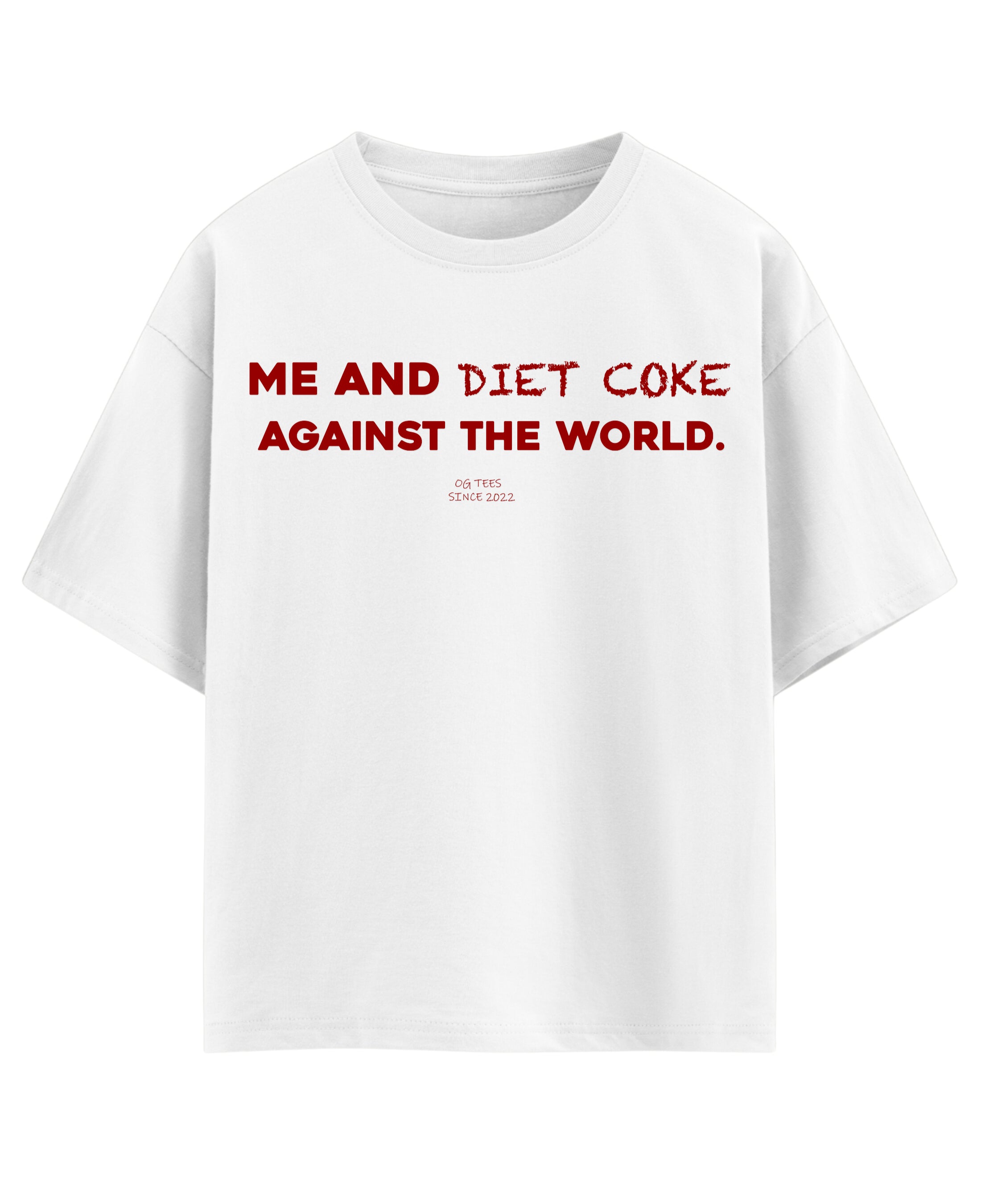 White Oversized T-shirt Front Design